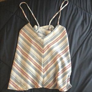 Olivaceous Red White and Blue Open back Cami